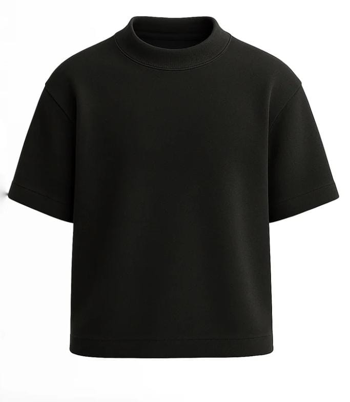 Playera Oversize Negra 300g – 100% Algodón Peinado