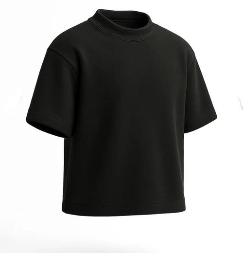 Playera Oversize Negra 300g – 100% Algodón Peinado